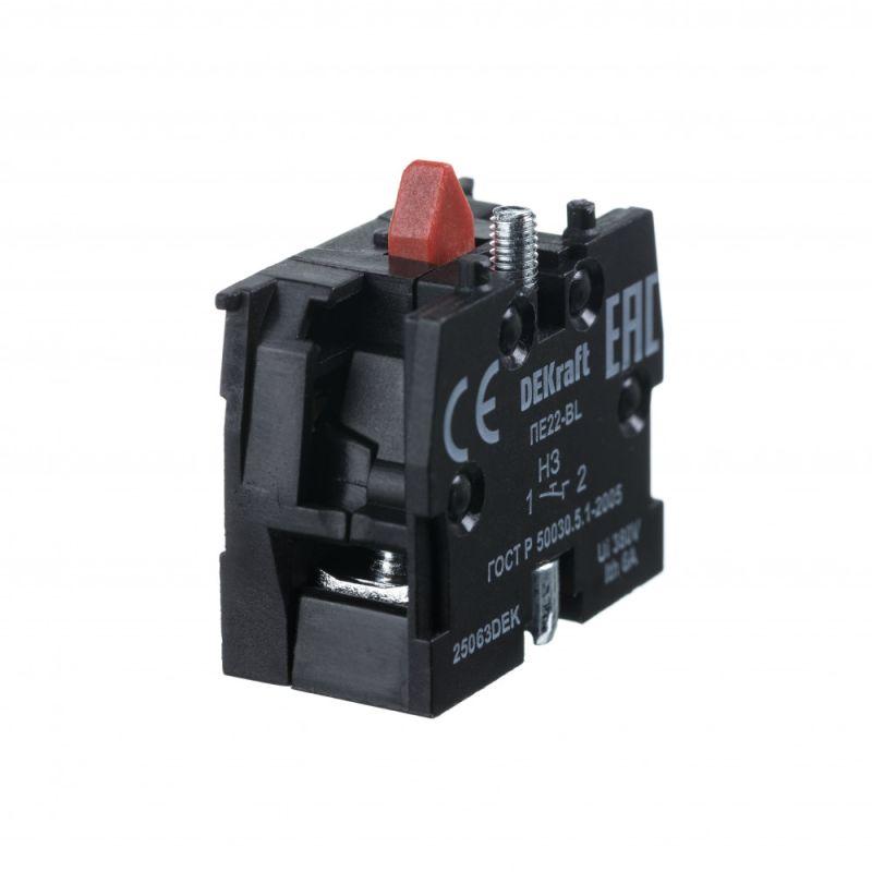Контакт дополнительный ДК-22 1НЗ для двойн. выкл. ПЕ-22 DEKraft 25105DEK