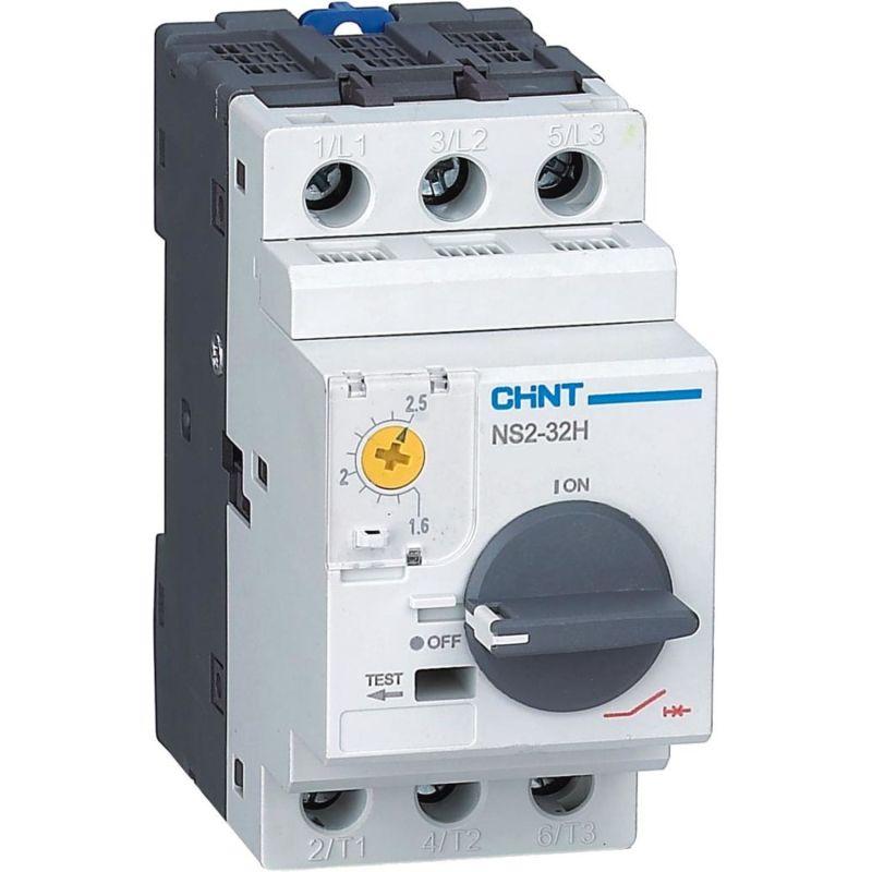 Выключатель автоматический защиты двигателя NS2-32H 1.6-2.5А с поворотной ручкой CHINT 253598