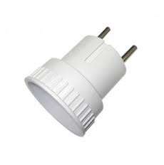 Адаптер вилка-патрон E27 2А 250В инд. упак. бел. UNIVersal 7942286