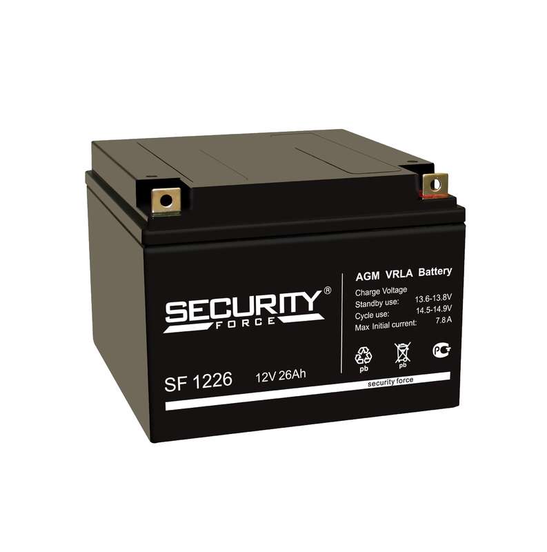 Аккумулятор ОПС 12В 26А.ч SF 1226 Security Force 4614030010008