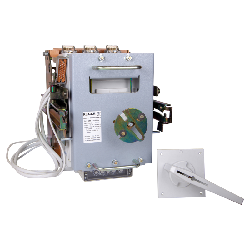 Выключатель автоматический 3п 250А 135кА ВА53-41-331850 УХЛ3 690В AC НР=230В AC/220В DC КЭАЗ 258413