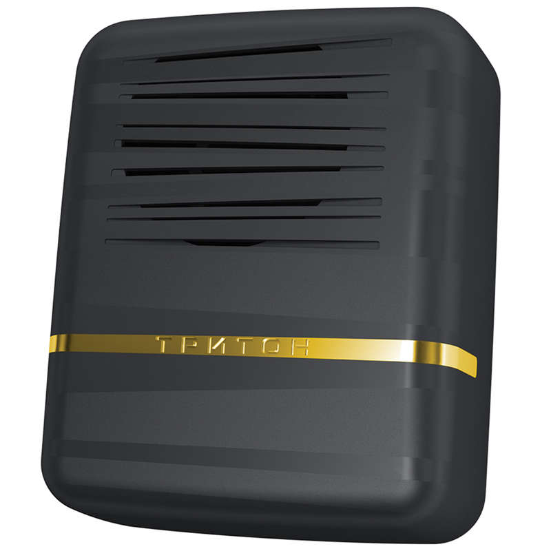 Звонок проводной Элегия тройной ди-до 220В 80-90дБА черн./зол. МОНОМАХ ЭЗ-02