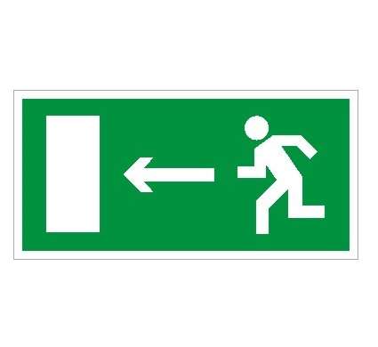 Пиктограмма "Выход налево" ПЭУ 001 210х105 СТ 2501002240