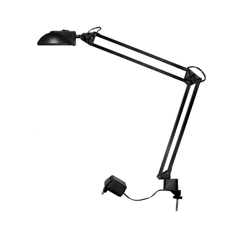 Светильник Гамма 1 настол. на струбцине 20Вт ГЛН с лампой G4 черн. Трансвит 121