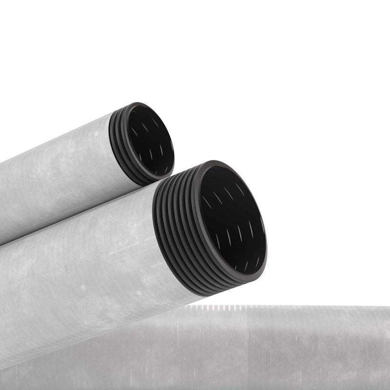 Труба гофрированная двустенная ПНД гибкая дренажная d125мм с геофильтром SN8 перфорация 360град. черн. (уп.40м) DKC 141912A-8K