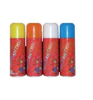 Спрей карнавальный "Серпантин" 250мл 50гр цвет в ассортим. (уп.24шт) SHLights 4607144112277