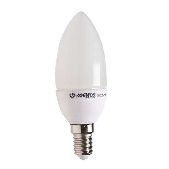 Лампа светодиодная KOSMOS premium 3Вт свеча E27 230В 3000К Космос KLED3wCN230vE2727
