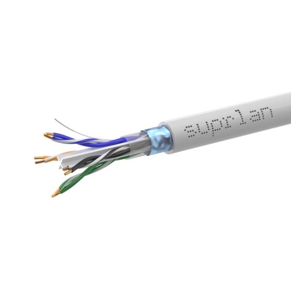Кабель витая пара F/UTP кат.6 4х2х23AWG solid CU PVC Six сер. 305м (м) SUPRLAN 01-1020