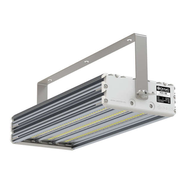 Светильник светодиодный УСС-36 Д LED 38Вт 4000К IP67 AC20-38/DC20-55 крепление скоба ФОКУС USS00-036D3DDF03F04002