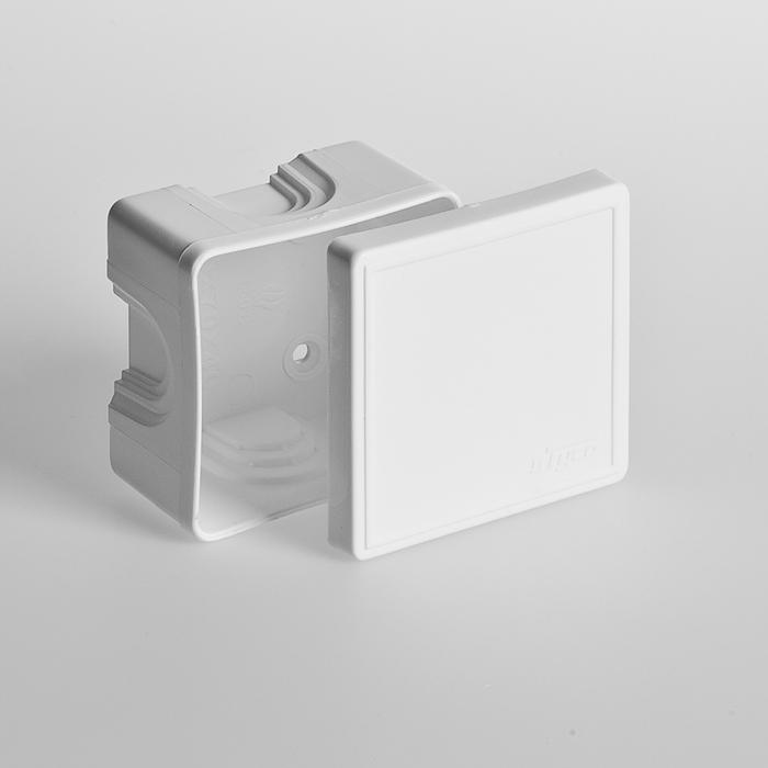 Коробка распределительная ОП 70х70х40мм IP40 бел. Ruvinil 65006Б