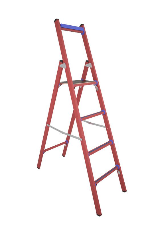 Стремянка диэлектрическая ССД-1.5 Евро с симметричной опорой стеклопластик. Антиток Д282078