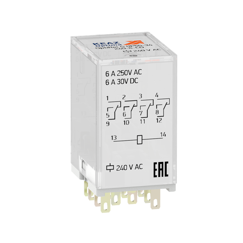 Реле промежуточное OptiRel G RP55-34-24D-6-CO-S/TI КЭАЗ 282953