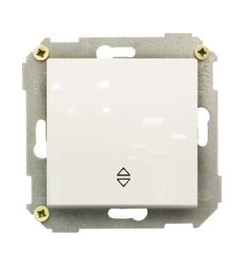 Переключатель проходной 1-кл. СП Simon 34 10А IP20 механизм бел. Simon 34201-030