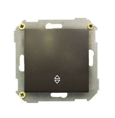 Переключатель проходной 1-кл. СП Simon 34 10А IP20 механизм графит Simon 34201-038