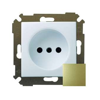Розетка 1-м СП Simon34 16А IP20 без заземл. механизм бронз. Simon 34431-036