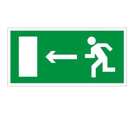 Пиктограмма "Выход налево/направо" ПЭУ 001/002 242х50 PC-M (уп.2шт) СТ 2502000690