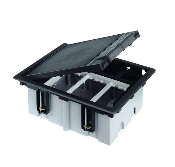 Лючок 3 S-мод. Simon Connect глуб. 90-120мм посадка 170х210мм сер. SF310-1