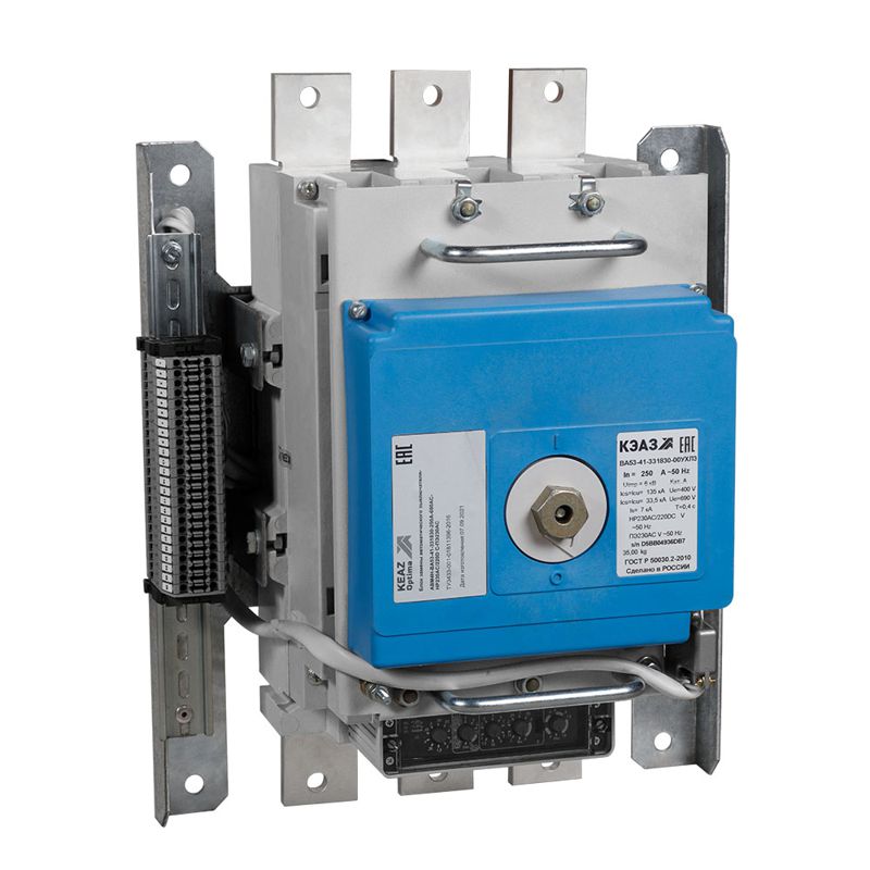 Блок замены автоматического выключателя 250А АВМ4Н-ВА53-41-331810 690AC НР=230В AC/220В DC КЭАЗ 290944