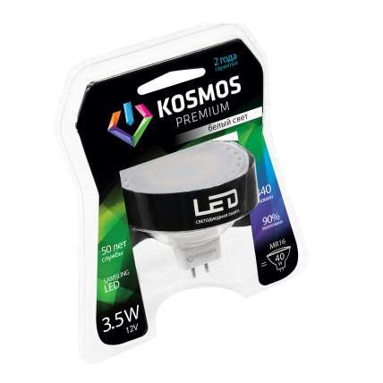 Лампа светодиодная KOSMOS premium 7Вт MR16 GU5.3 230В 4500К Космос KLED7wMR16GU53230v45