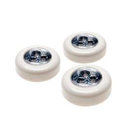 Светильник самоклеящийся "Классика" 3020LED IVORY (3хLR03) (уп.3шт) Космос KOC3020LED_IVORY