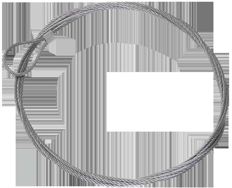 Трос стальной L5000 с петлей IEK CLP1M-SRL-2-05