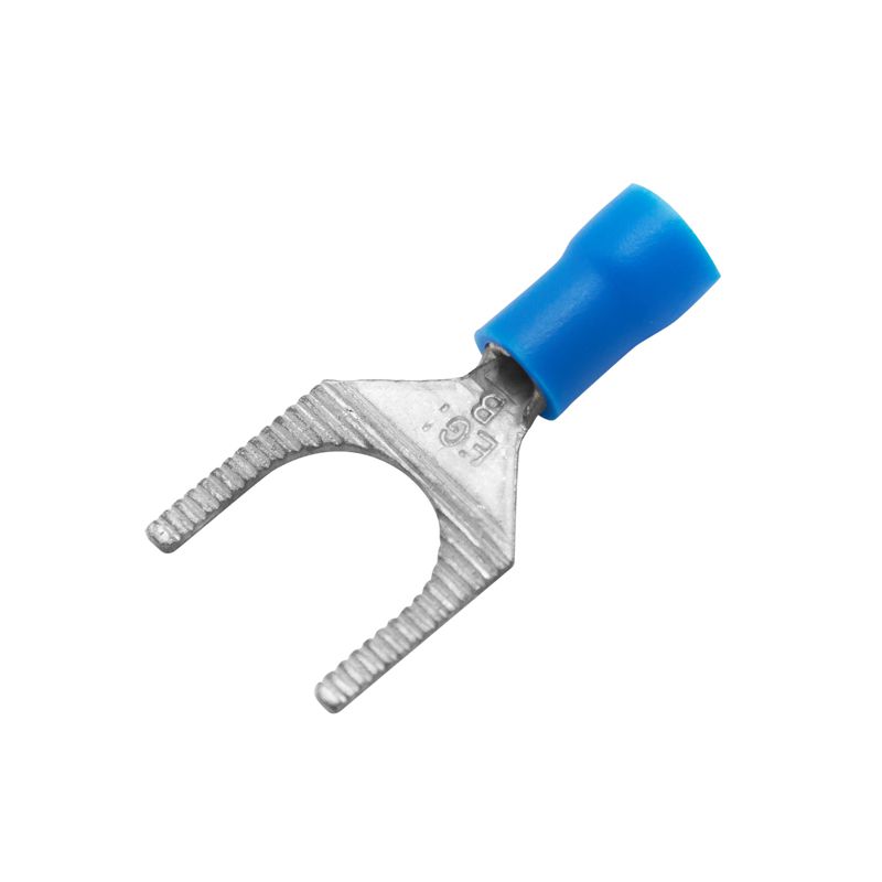 Наконечник вилочный изолированный 1.5-2.5кв.мм А=10.2мм син. (уп.50шт) DKC 2B110P