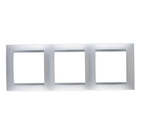 Рамка 3-м Simon15 алюм. Simon 1500630-033