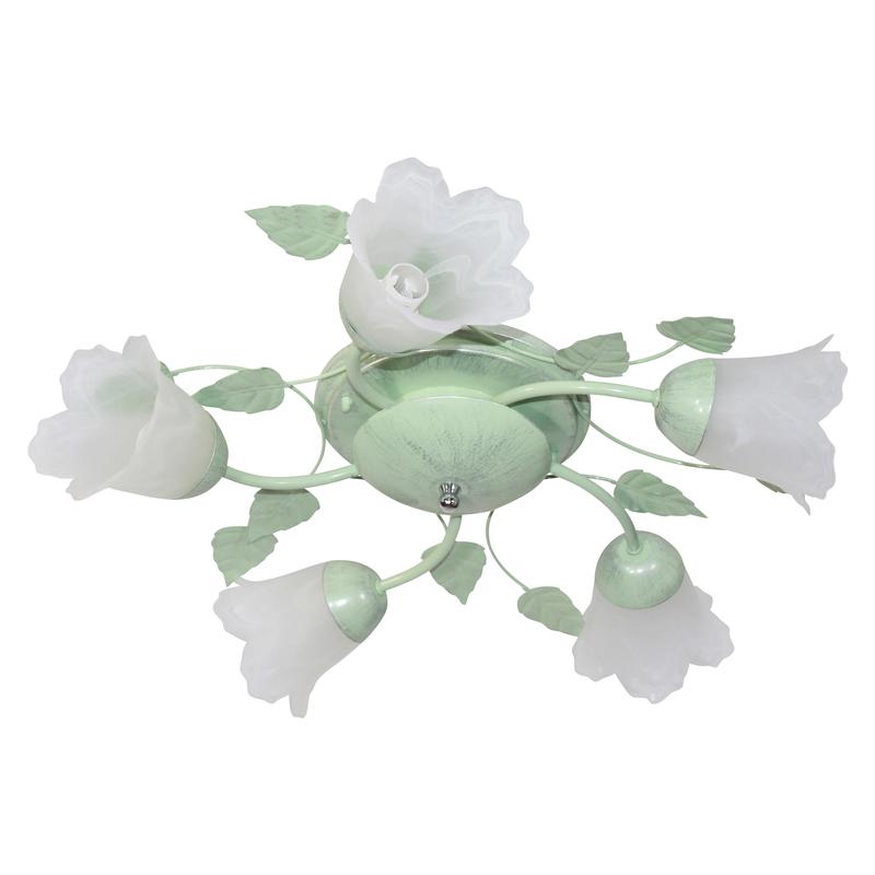 Светильник НПБ 01-5х60-102 (Плафон 62333) "Глория" 151 зел./серебр. (инд. упак.) Элетех 1005403199