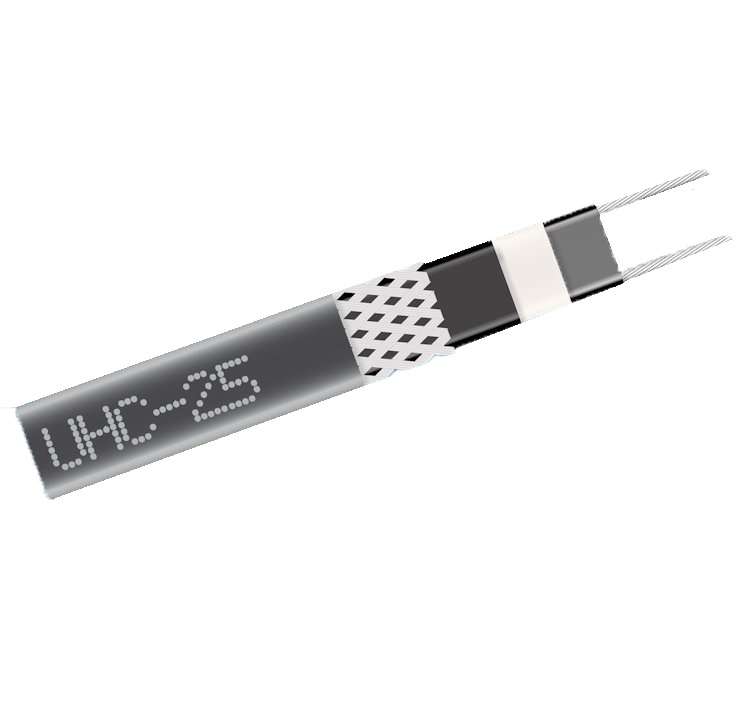 Кабель нагревательный саморег. 25Вт/м с экраном 220В UV оболочкой; сертификат Ex (м) Grand Meyer UHC-25