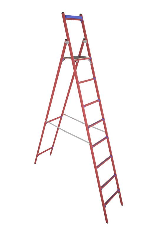 Стремянка диэлектрическая ССД-2.5 с симметричной опорой стеклопластик. Антиток Д305685