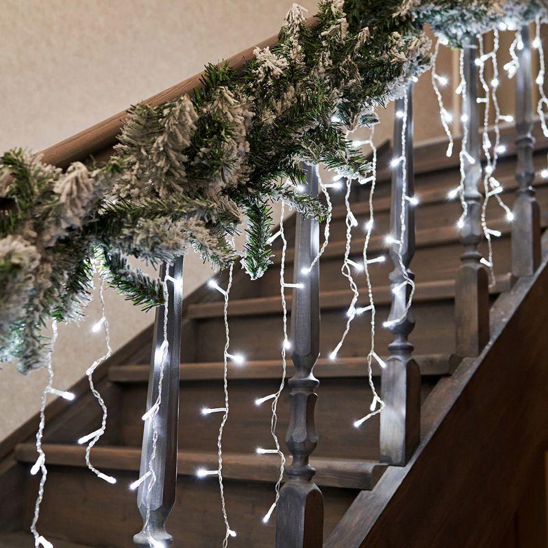 Гирлянда "Еловый шлейф заснеженный" 2.7м d26см IP44 ПВХ Neon-Night 307-122