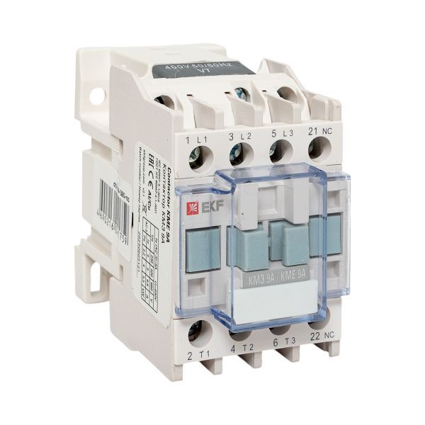 Контактор КМЭ 9А кат. 380В AC 1НЗ EKF ctr-s-9-380-nc