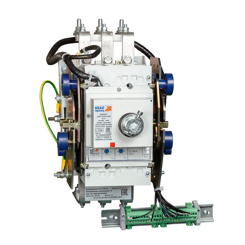 Блок замены автоматического выключателя-A3716-OptiMat D250N-TM160-ВИ-ВК-ПРД-ВВЦ-РВЦ КЭАЗ 311787