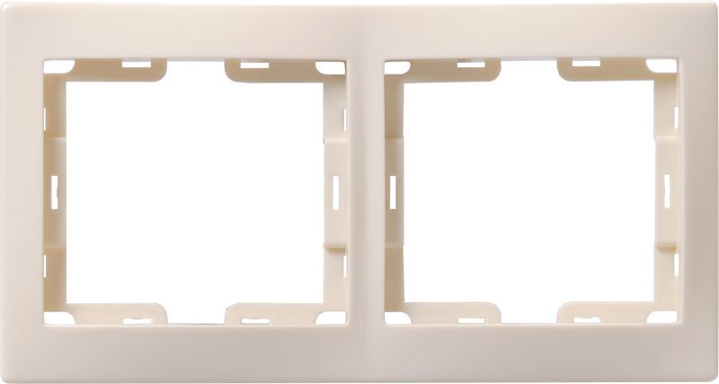 Рамка 2-м верт. Кварта РВ-2-ККм крем. GENERICA EMK21-K33-DM
