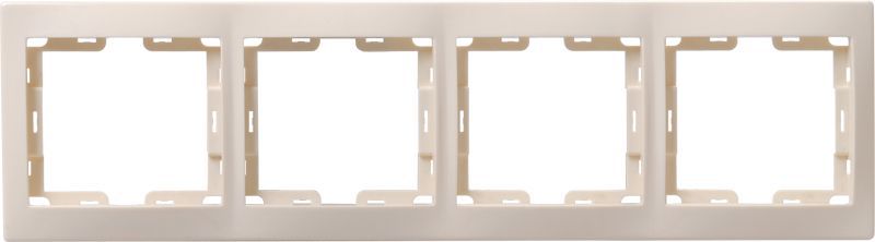 Рамка 4-м верт. Кварта РВ-4-ККм крем. GENERICA EMK41-K33-DM