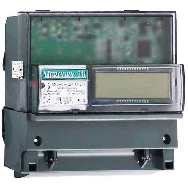 Счетчик Меркурий 231 AT-01 I 3ф 5-60А класс точн. 1.0 многотариф. IrDA ЖКИ Самарск. вр. Инкотекс М0000051809