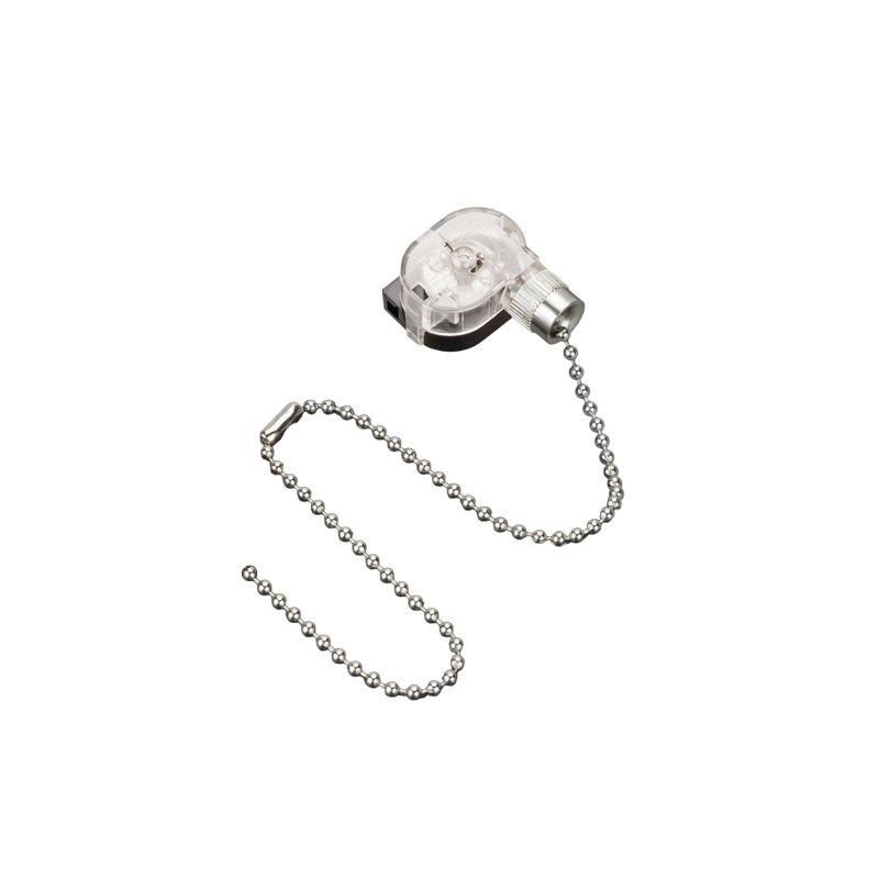 Выключатель для настенного свет. с цепочкой 270мм серебр. Rexant 32-0101