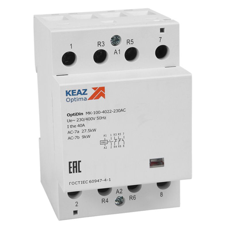 Контактор модульный OptiDin MK-100-4040-230AC КЭАЗ 321187