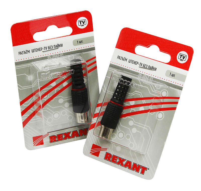Разъем штекер-TV без пайки (блист.1шт) Rexant 05-2042-01