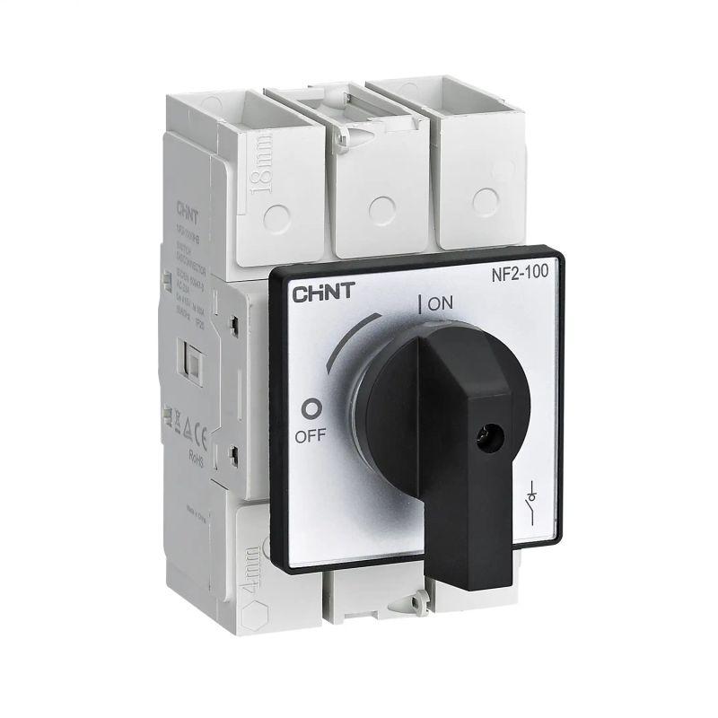 Выключатель-разъединитель NF2-63/3HB дверного монтажа черн. прямая ручка (R) CHINT 324129