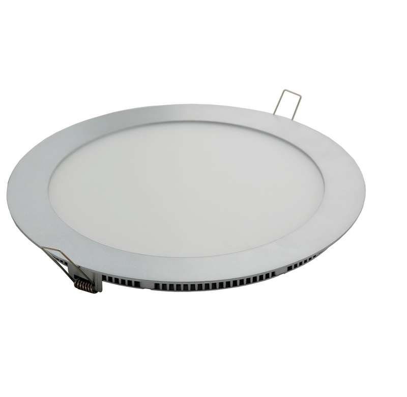 Светильник светодиодный TRP18-03-W-01 LED 18Вт 3000К IP40 (S) рифл. стекло корпус серебр. NLCO 400300