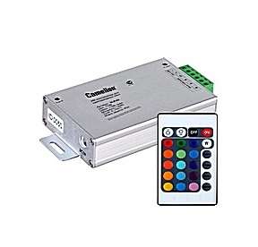 Контроллер SLR-02 144Вт и ИК пульт для LED ленты RGB Camelion 11170