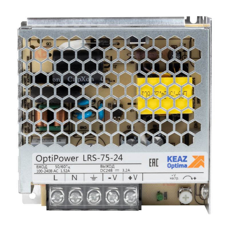 Блок питания панельный OptiPower LRS 75-24 3.5A КЭАЗ 328877