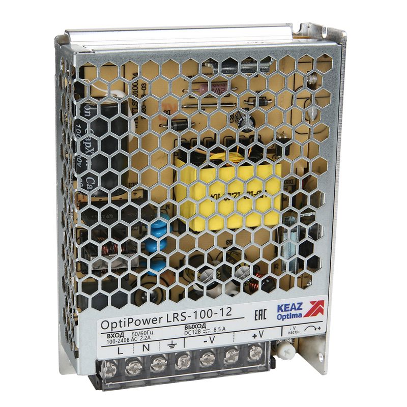 Блок питания панельный OptiPower LRS 100-12 8.5A КЭАЗ 328878