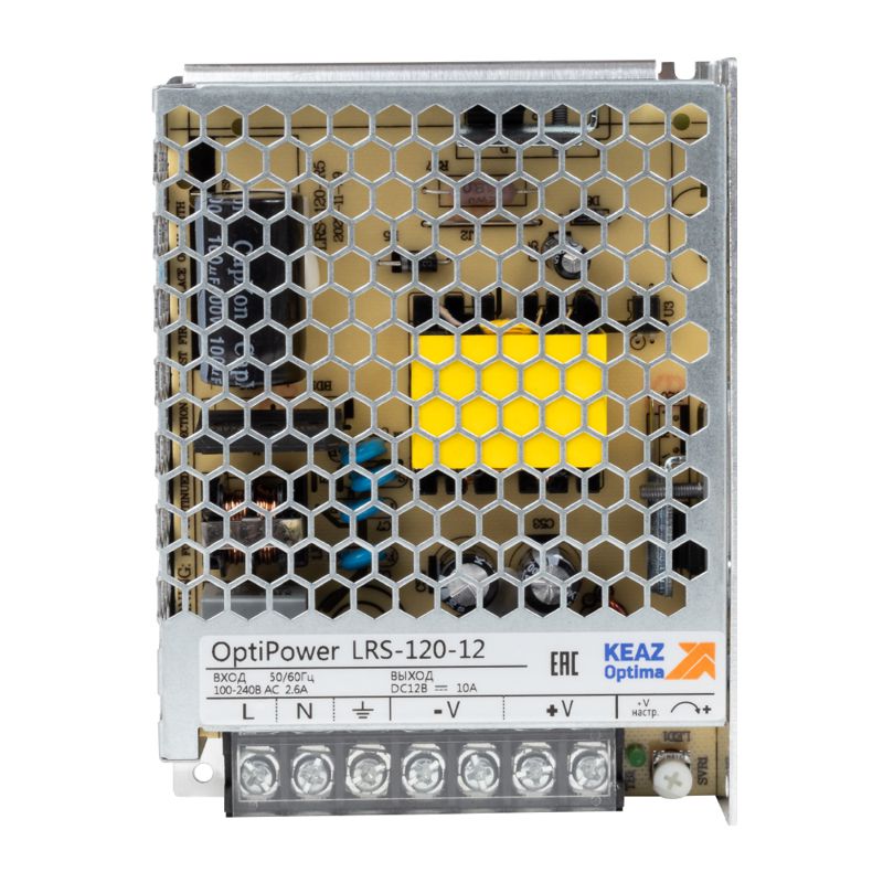 Блок питания панельный OptiPower LRS 120-12 10A КЭАЗ 328880