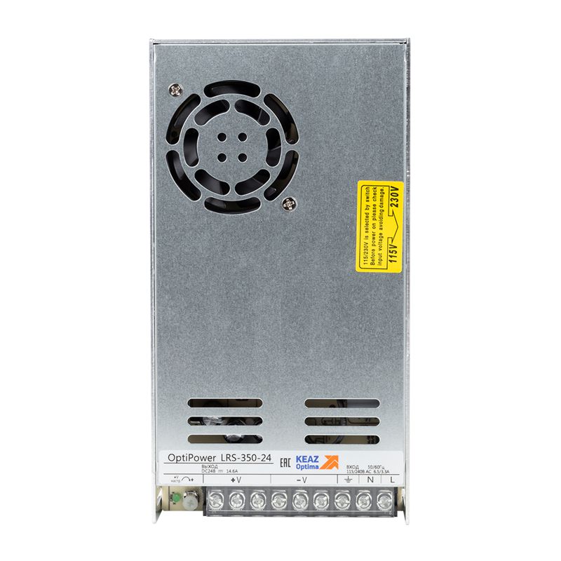 Блок питания панельный OptiPower LRS 350-24 14.6A КЭАЗ 328889