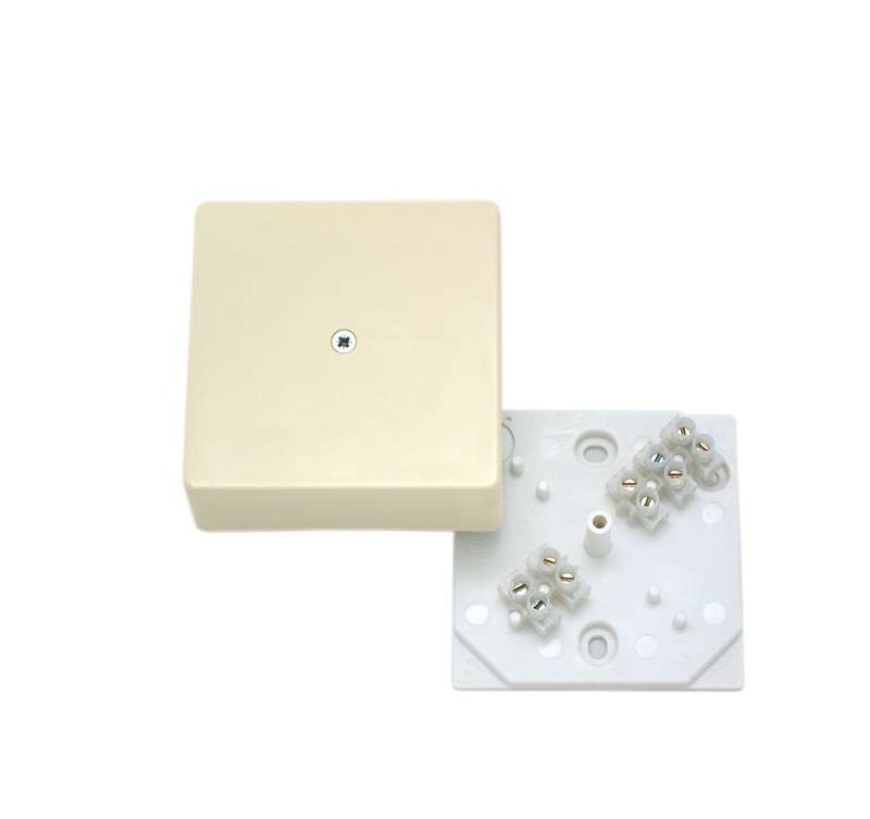 Коробка распределительная ОП 75х75х30мм с клемм. сл. кость HEGEL КРК2702 02-И