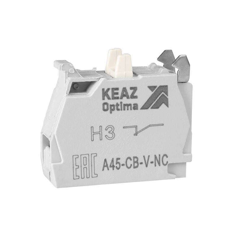 Блок контактный OptiSignal D22 A45-CB-V-NC 1НЗ винтовой зажим ZBE102 КЭАЗ 332201