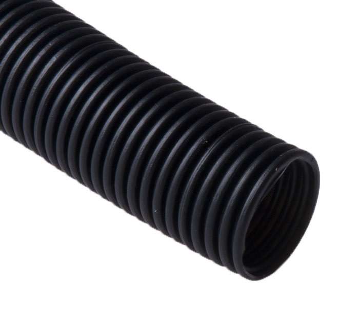 Труба гофрированная ПНД тяжелая d40мм без протяжки черн. (уп.15м) Ruvinil 24010