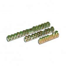 Шина "земля-ноль" 4 отв. для провода сечением до 6кв.мм Рувинил ШЗН-04